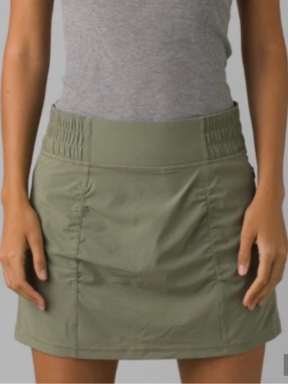 Prana Railay Olive Green Active Mini Skort